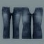 Jeans de cintura baixa Jeans de cintura baixa