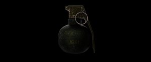 3D M67 Grenade model