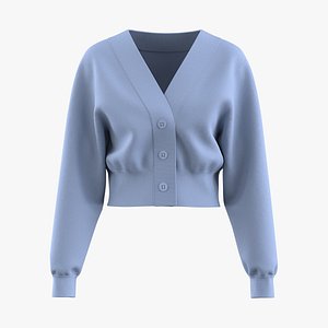 Women Long Sleeve Jumpers Cardigan 3D