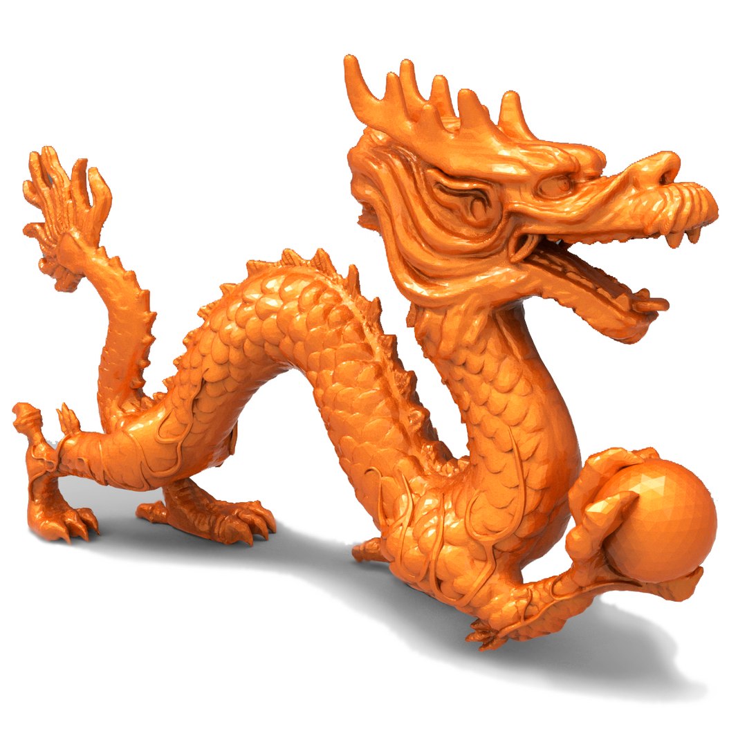 Dragon orange flying | 3D model