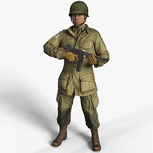 Soldier WW2 USA Paratrooper 101st Airborne HD