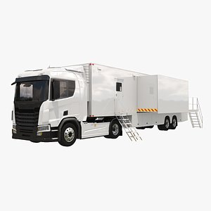 generic mobile office truck 3D model