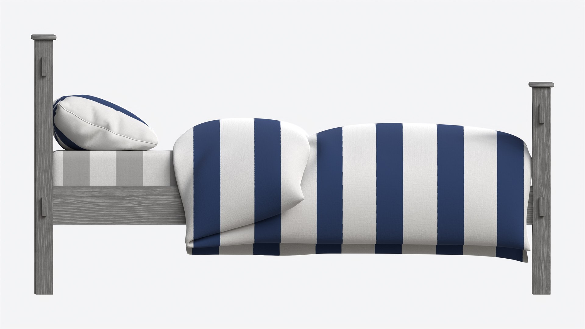 Pottery Barn Kendall Bed Double 3D Model TurboSquid 2119004