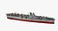 3D japanese aircraft carrier hiyo model