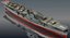 3D japanese aircraft carrier hiyo model