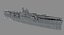 3D japanese aircraft carrier hiyo model