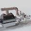 3D steam turbine 350mw model