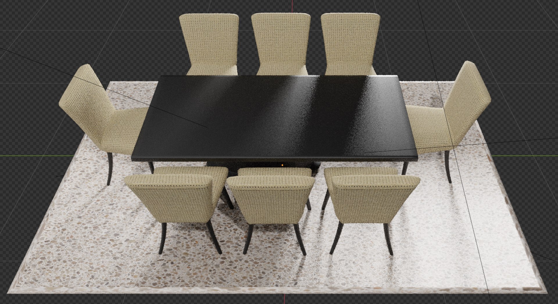 3D Dining Room Interior - TurboSquid 2379977