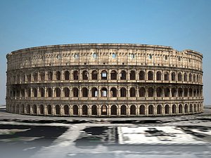 3d model colosseum ruins roman