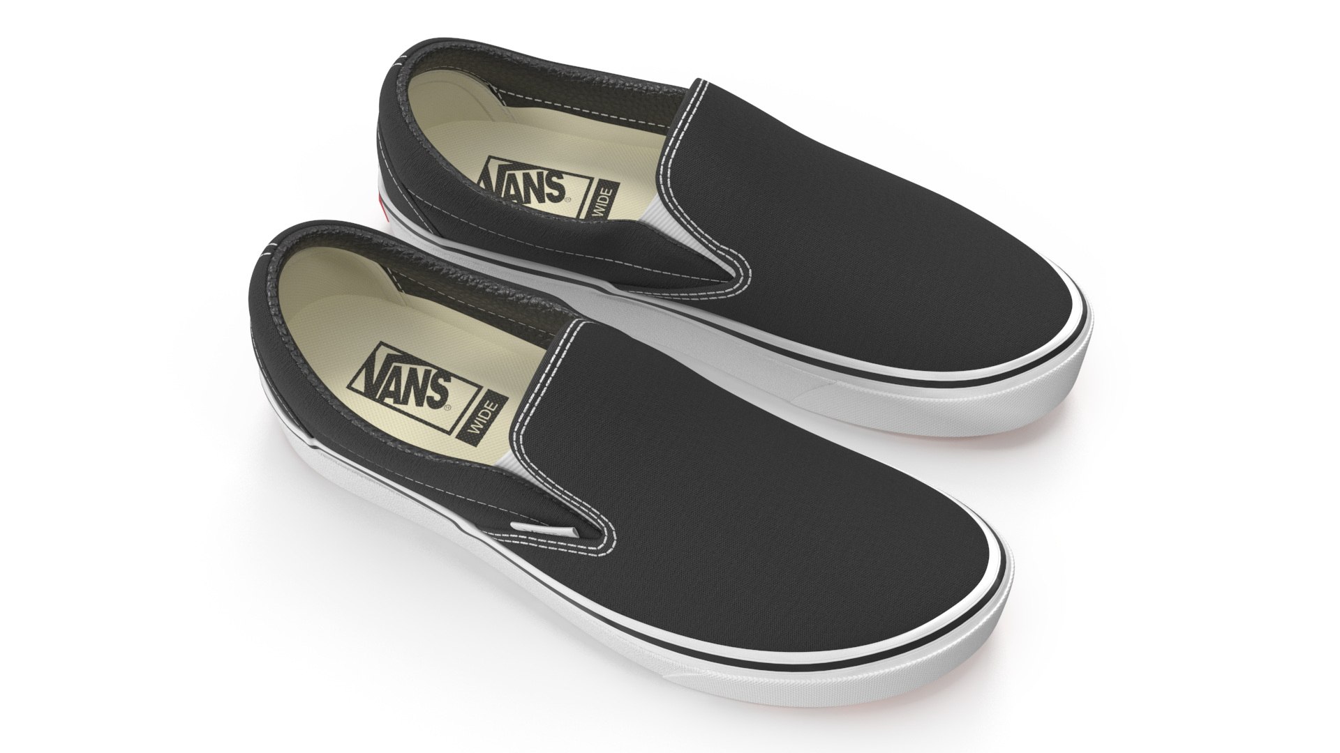 Classic Slip-On Vans 3D model preview