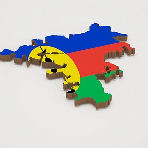 3D Noumea Capital of New Caledonia 3D Map model