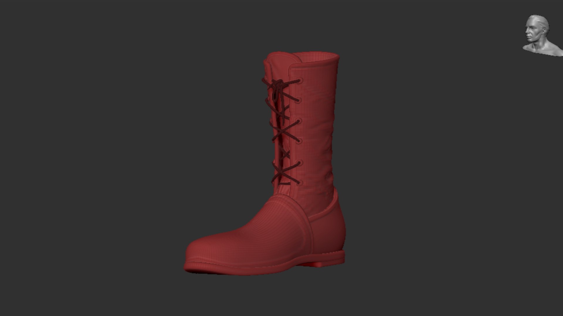 3D zbrush boots high and low poly - TurboSquid 2062161