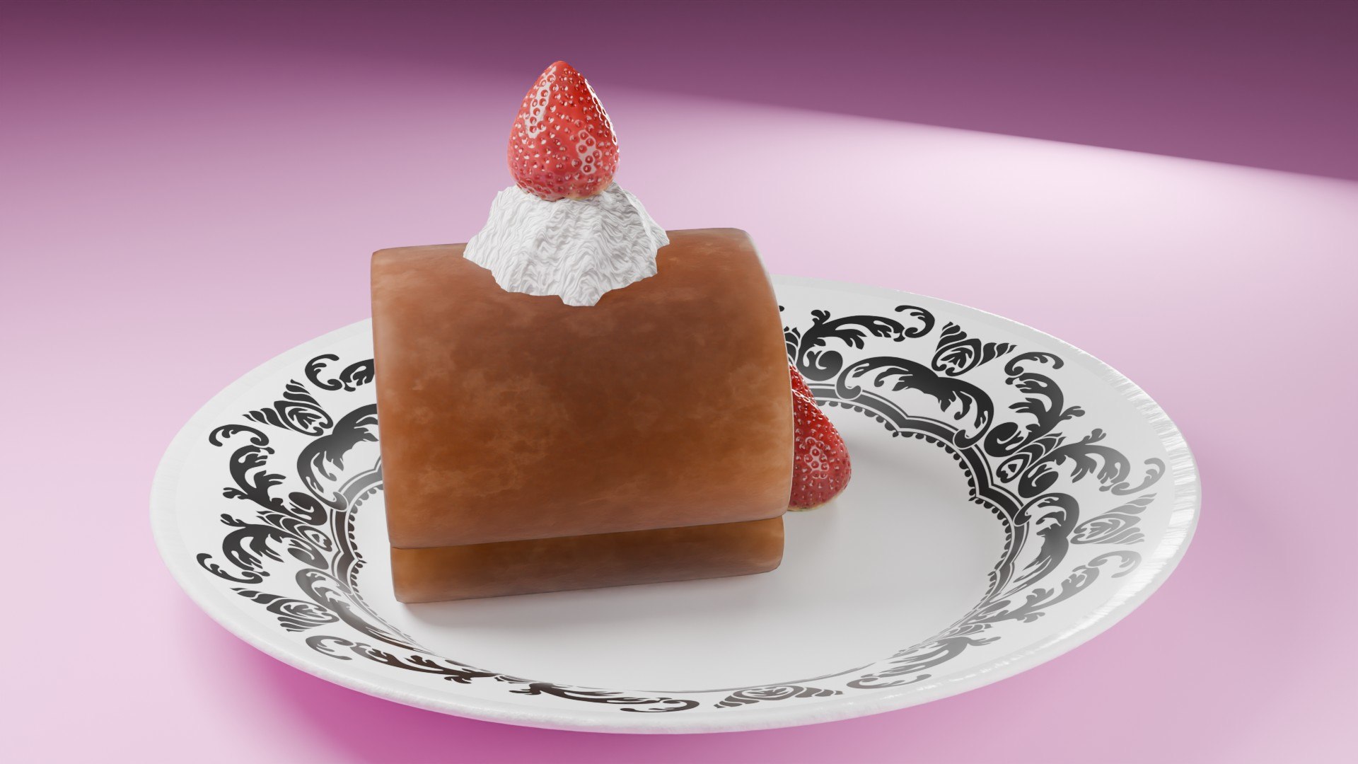 High-Detail Strawberry Swiss Roll Cake with Plate 3D model https://p.turbosquid.com/ts-thumb/Kw/AxEo1U/4l/cake_23/jpg/1784653049/1920x1080/fit_q87/aeb0f5b9d8e6fd9845e626147293617d93c49046/cake_23.jpg