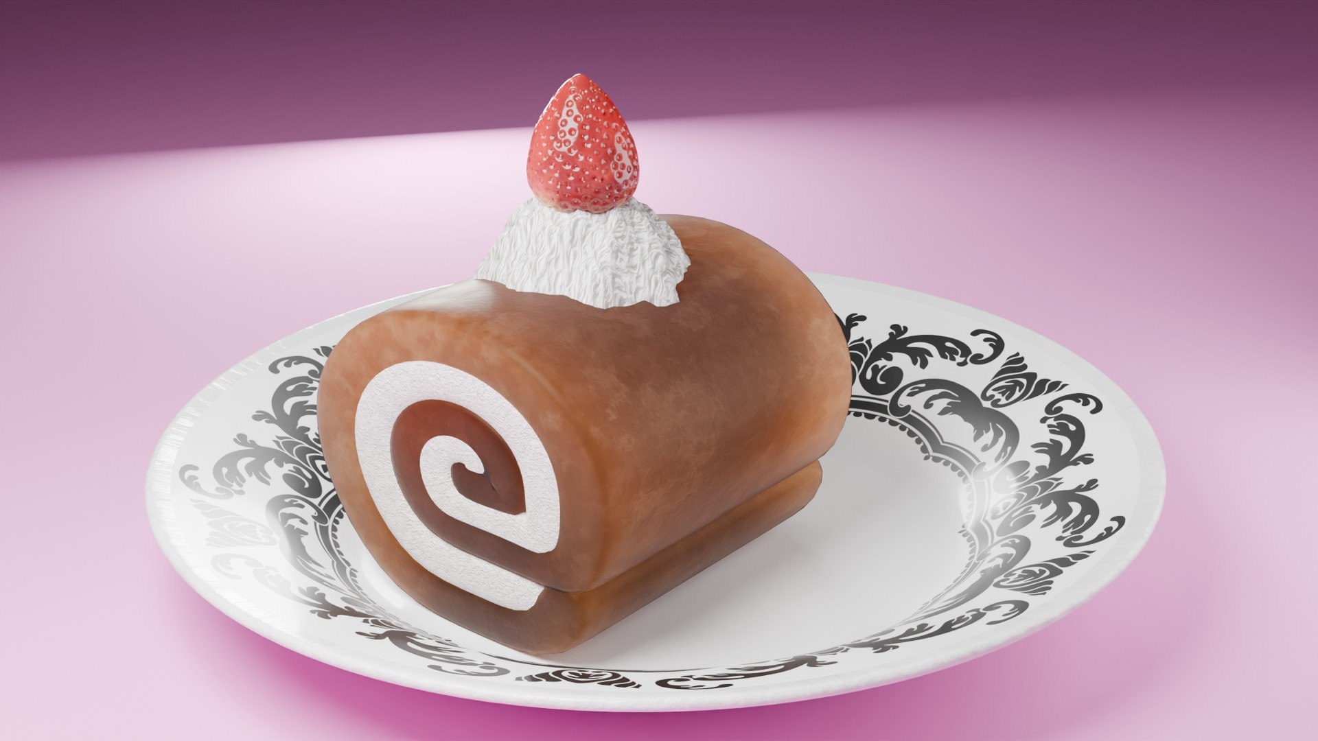 High-Detail Strawberry Swiss Roll Cake with Plate 3D model https://p.turbosquid.com/ts-thumb/Kw/AxEo1U/8N/cake_19/jpg/1784653048/1920x1080/fit_q87/95fe0192142d2260f17598858a292ea709a79baf/cake_19.jpg
