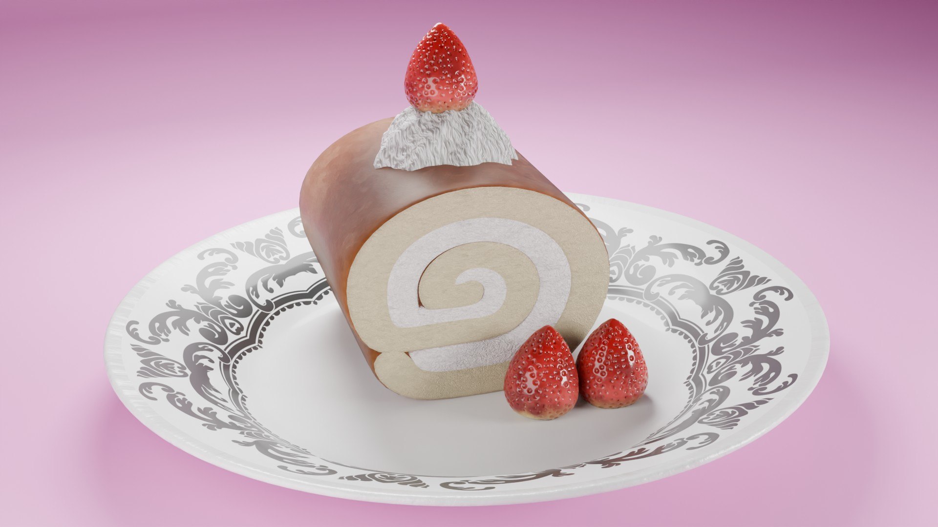 High-Detail Strawberry Swiss Roll Cake with Plate 3D model https://p.turbosquid.com/ts-thumb/Kw/AxEo1U/LJ/cake_31/jpg/1784653051/1920x1080/fit_q87/fa3ac2482ef0fa3dd042859523f17e9512691c10/cake_31.jpg