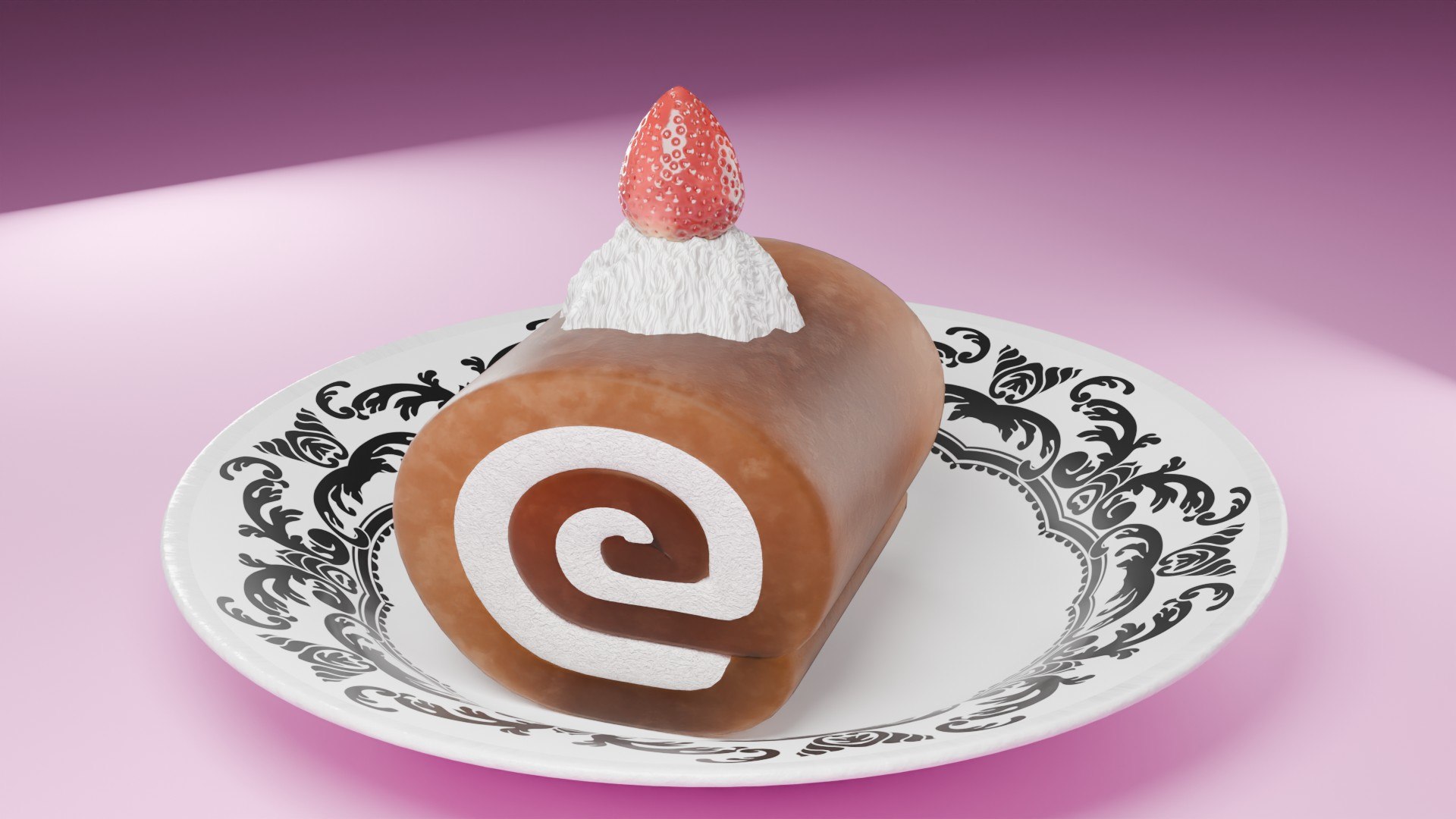 High-Detail Strawberry Swiss Roll Cake with Plate 3D model https://p.turbosquid.com/ts-thumb/Kw/AxEo1U/PC/cake_17/jpg/1784653047/1920x1080/fit_q87/b7c4c4a911bd7ec998edde2243aa351a439476bf/cake_17.jpg