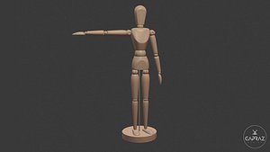 3d Printable Mannequin Figure