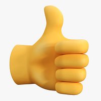 Thumbs Up Emoji Gesture