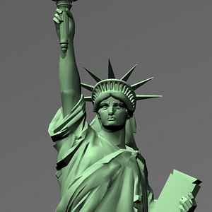 3d statue liberty model