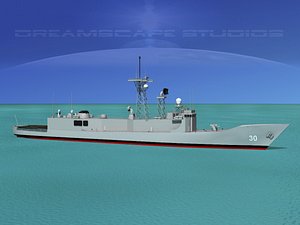 3d model perry class frigate