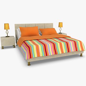 karina adjustable bed beige 3d max