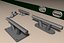 Set of boat cleats and fairleads