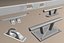 Set of boat cleats and fairleads