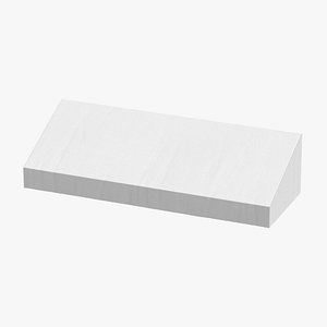 3D store awning 01 white model