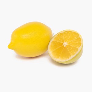Lemon with lemon slice