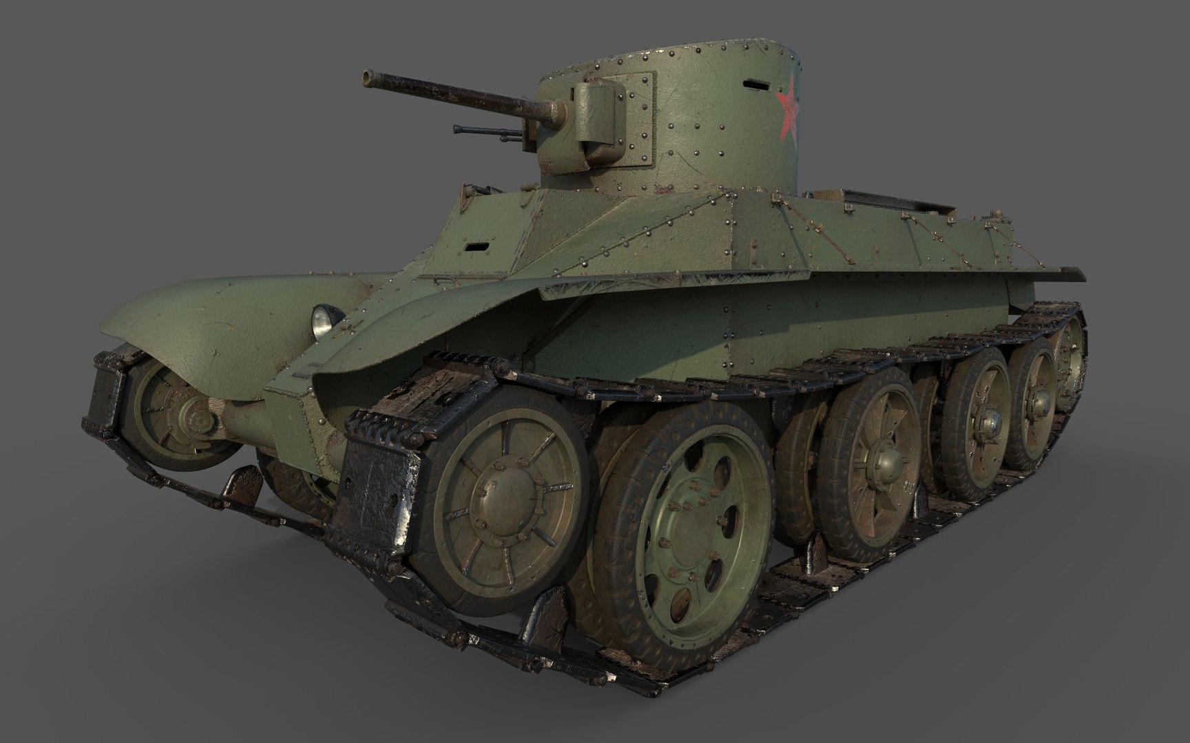 Soviet Tank Model - TurboSquid 1713800
