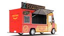 Detailed Food Truck Red