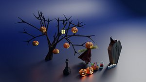 Halloween Pumpkin Pack Collection 3D model