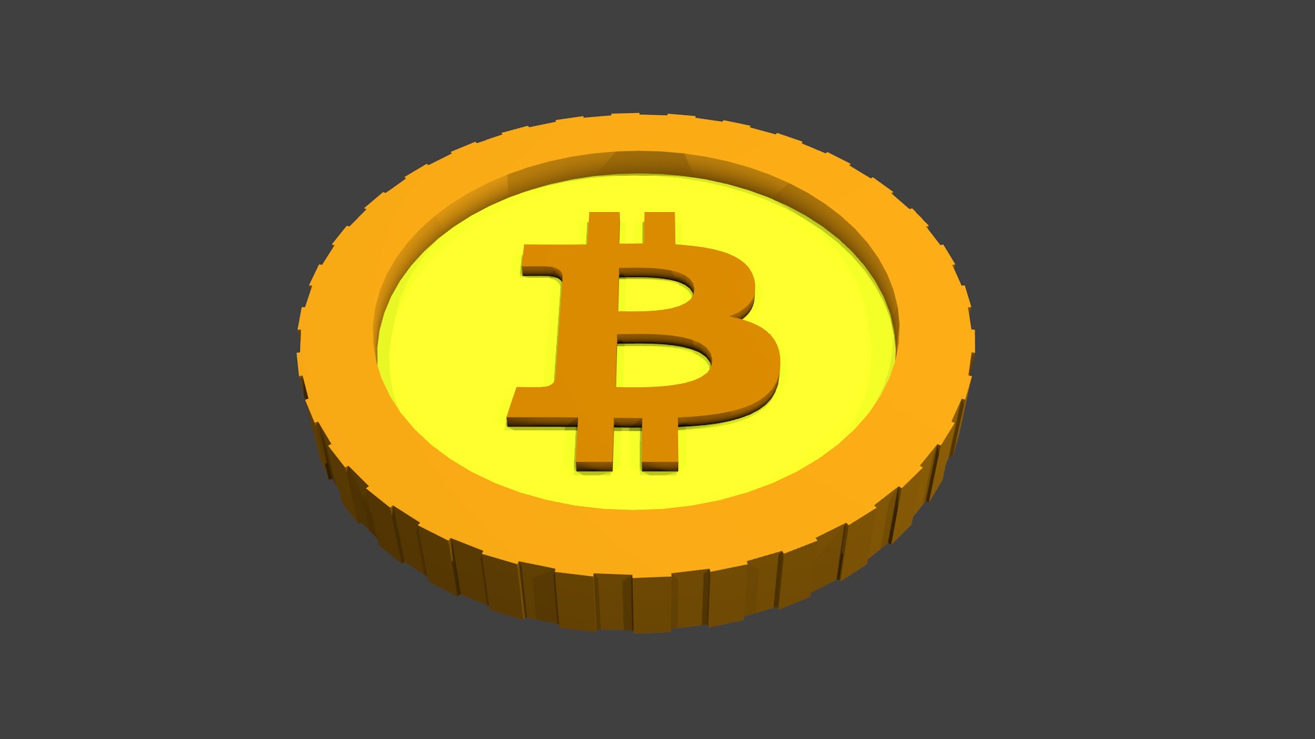 Bitcoin Coin Cartoon 3D Model - TurboSquid 1850725