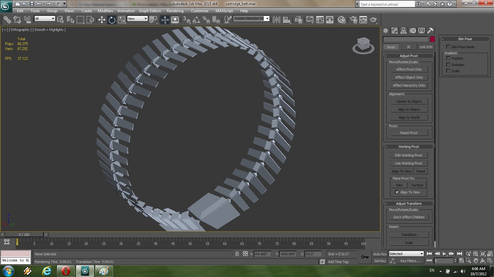 Cartridge Belt 3d Model
