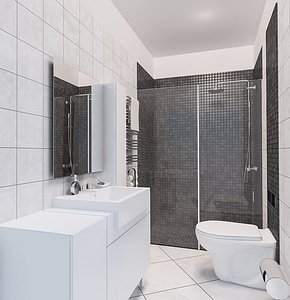 Modern Bathroom Scene