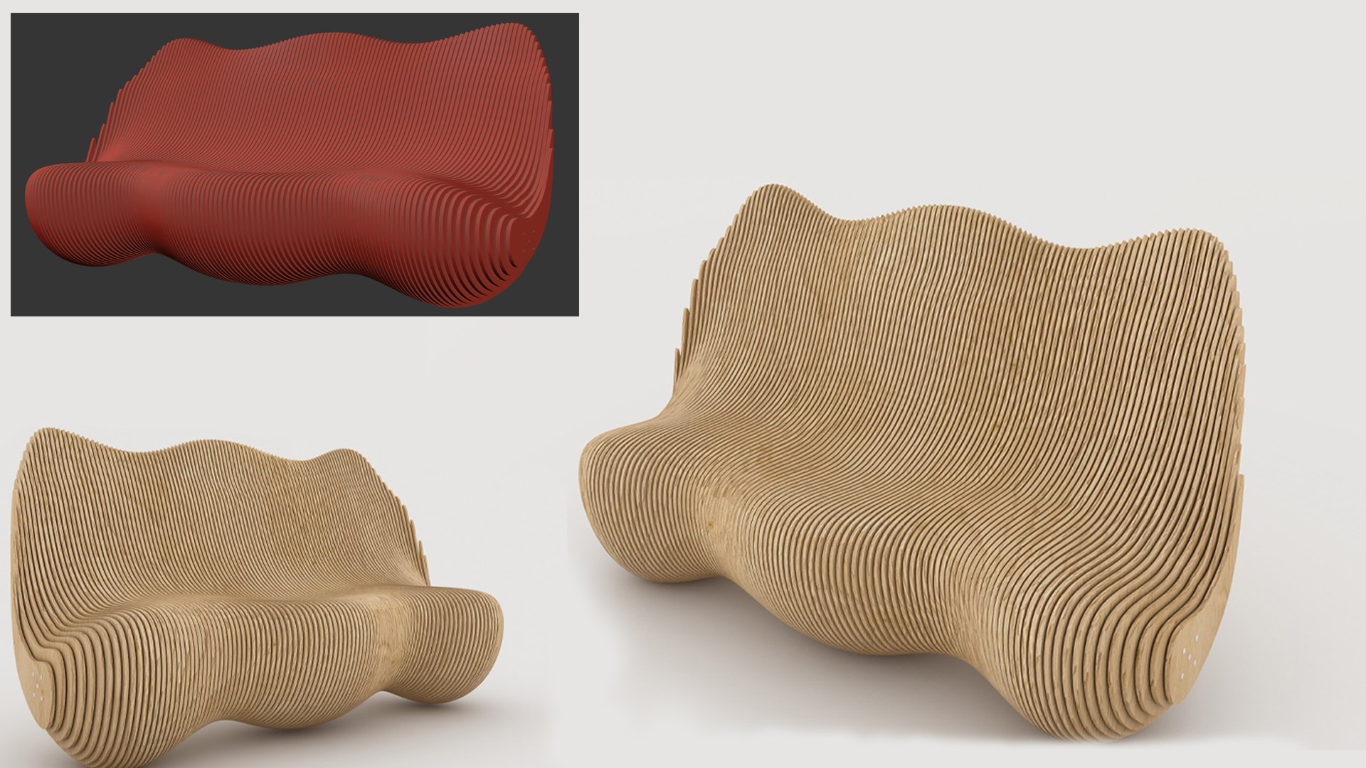 Parametric Bench 3D Model - TurboSquid 2260297