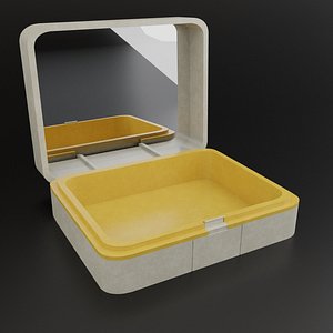 Contact lens case Low-poly game ready with diffuse texture