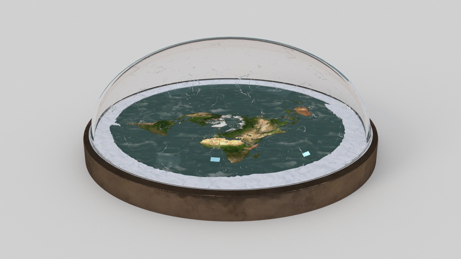 Flat earth 3d model sales