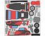 Cartoon Hot Rod Racing Car Low Poly