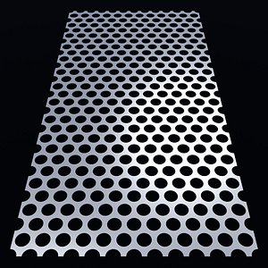 3D Perforated panel with 51 percent opening 25O102 model