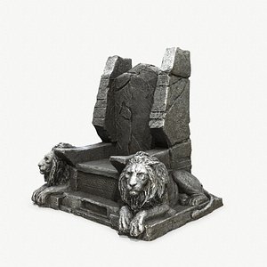 Lion Throne 3D model