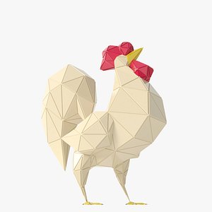 3D rooster model