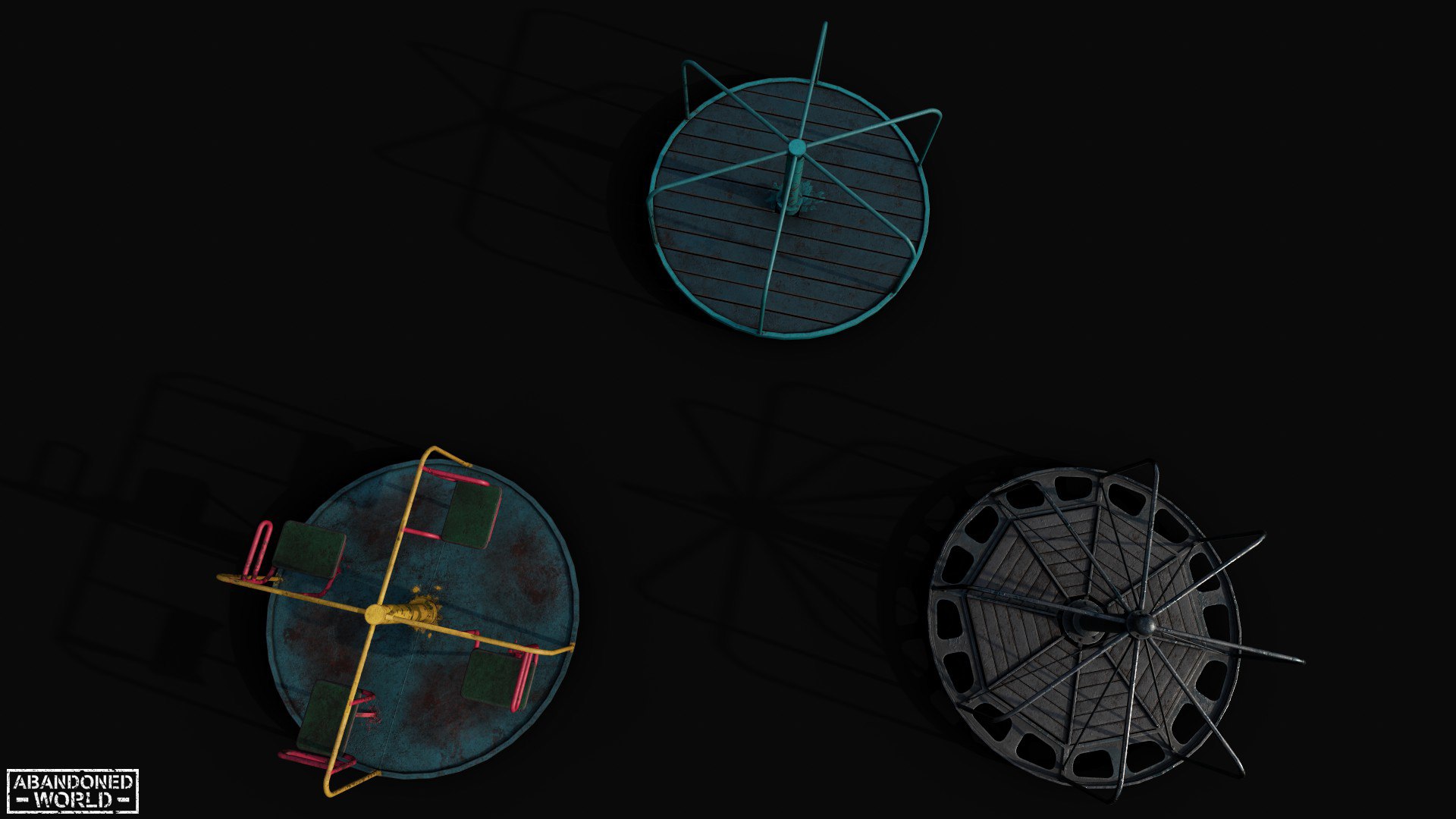 3D Carousel Set - TurboSquid 1988279