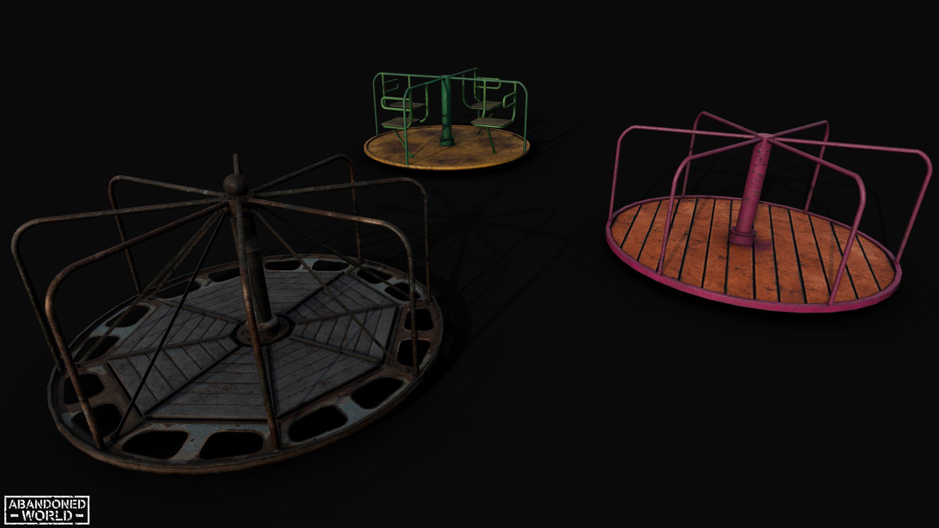 3D Carousel Set - TurboSquid 1988279