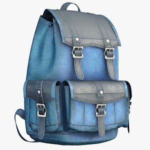 3D Bag 1 - Blue model