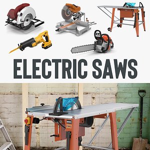 Electric Saws 3D Models Collection 3