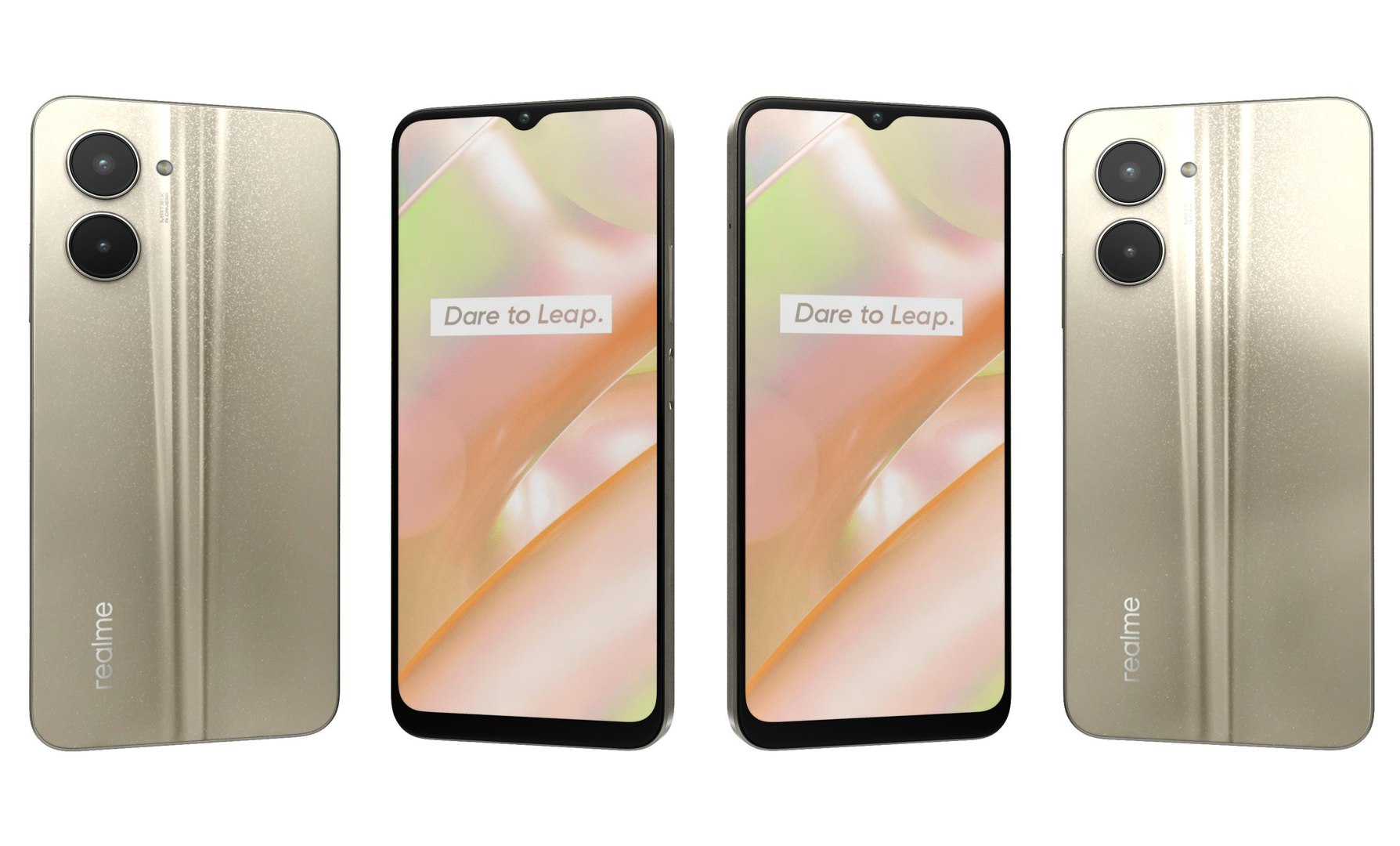 3D Realme C33 2023 Gold - TurboSquid 2046499