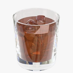 glass whiskey ice 3D model