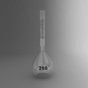 3d volumetric flask model