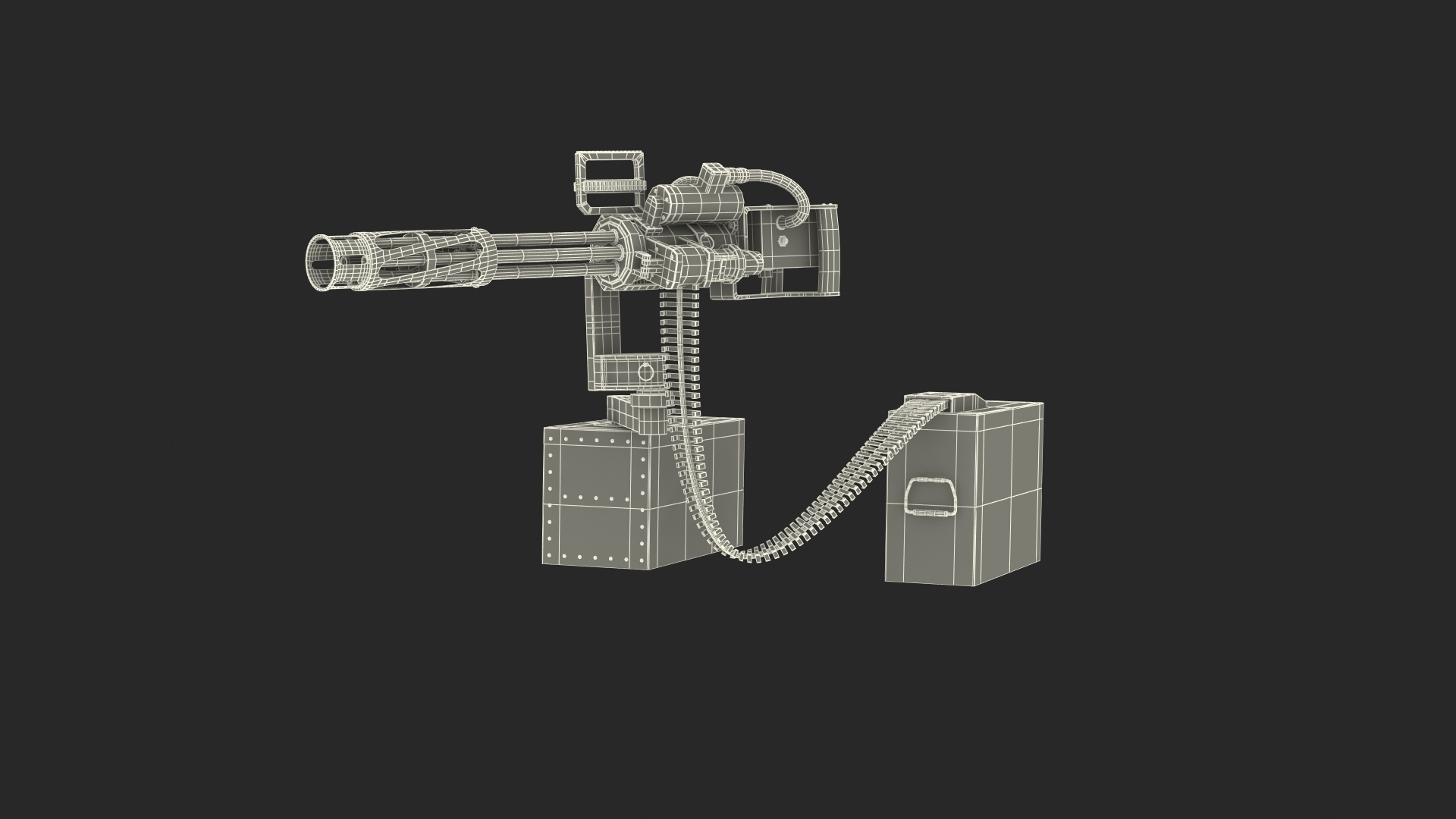 Barrel Gatling Gun 3D - TurboSquid 1624497
